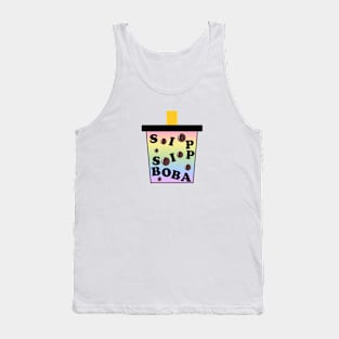 Sip Sip Boba Rainbow Tea Tank Top